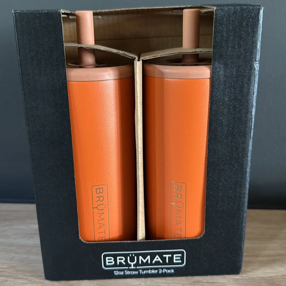 BrüMate 12oz Orange Tumbler 2-Pack •NIB - Picture 4 of 7